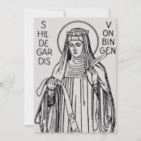 Santa Hildegarda de Bingen abadessa beneditina