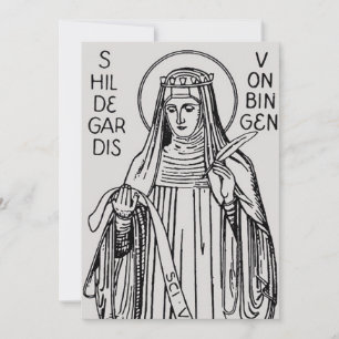Convites Santa Hildegarda de Bingen abadessa beneditina