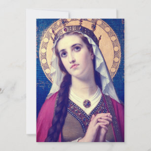 Convites Santa Isabel da Hungria Estilo Romântico Premium