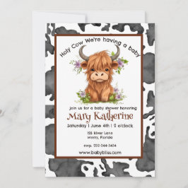 Convites Santa vaca, estamos tendo um bebê