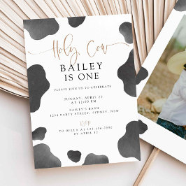 Convites Santa vaca, eu sou um convidado de aniversário, va