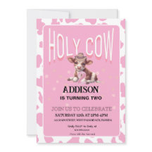 Santa vaca, sou duas Festas de aniversário cor-de-