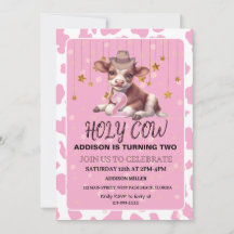 Santa vaca, sou duas Festas de aniversário cor-de-