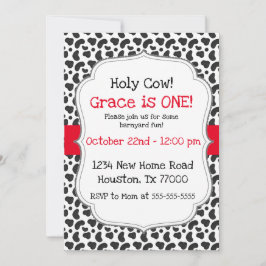 Convites Santa vaca, sou um primeiro aniversário