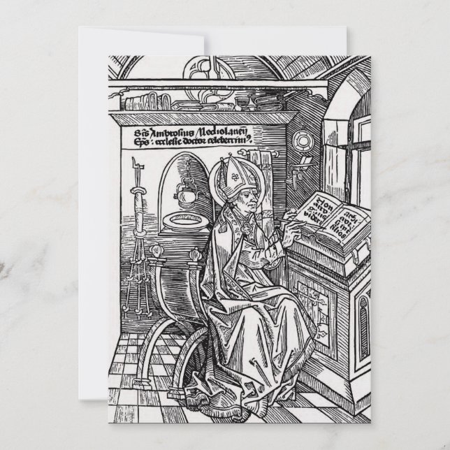 Convites Santo Ambrose de Milão (Frente)