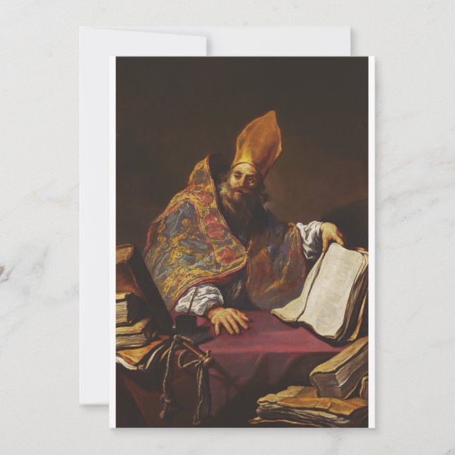 Convites Santo Ambrósio Pai da Igreja Católica (Frente)