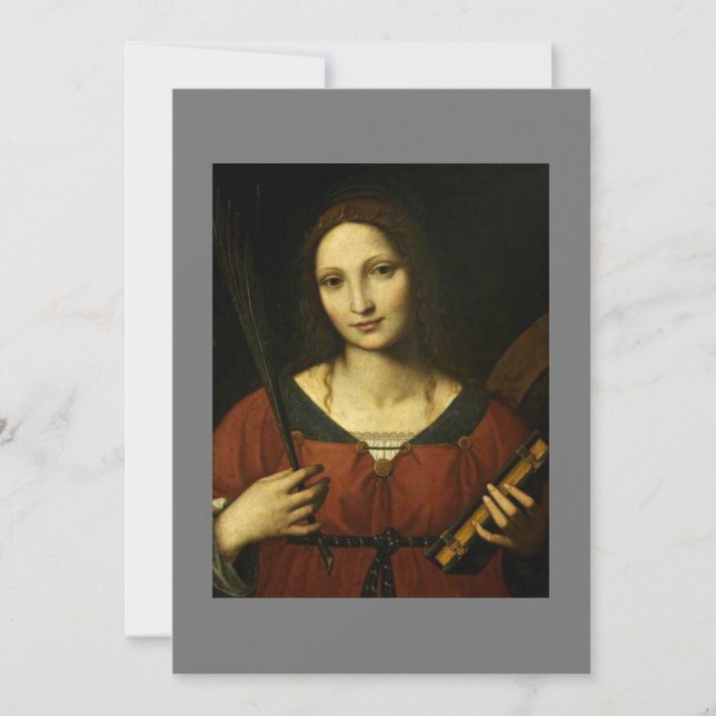 Convites Santo Catherine de Alexandria (Bernardino Luini) (Frente)