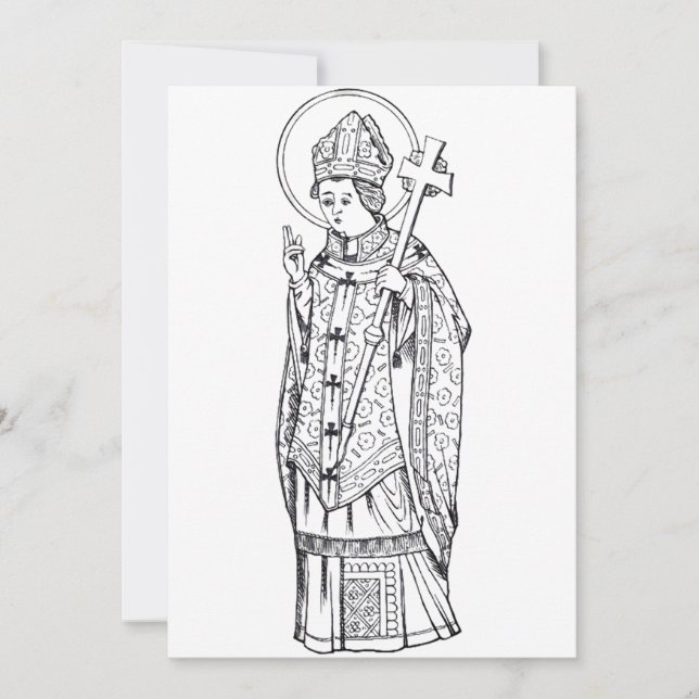 Convites Santo Deiniol Abade e Bispo (Frente)