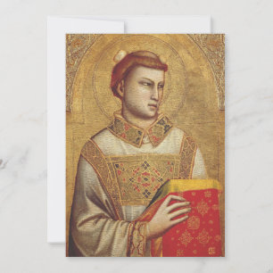 Convites Santo Estêvão por Giotto Reprodução de Arte Fina
