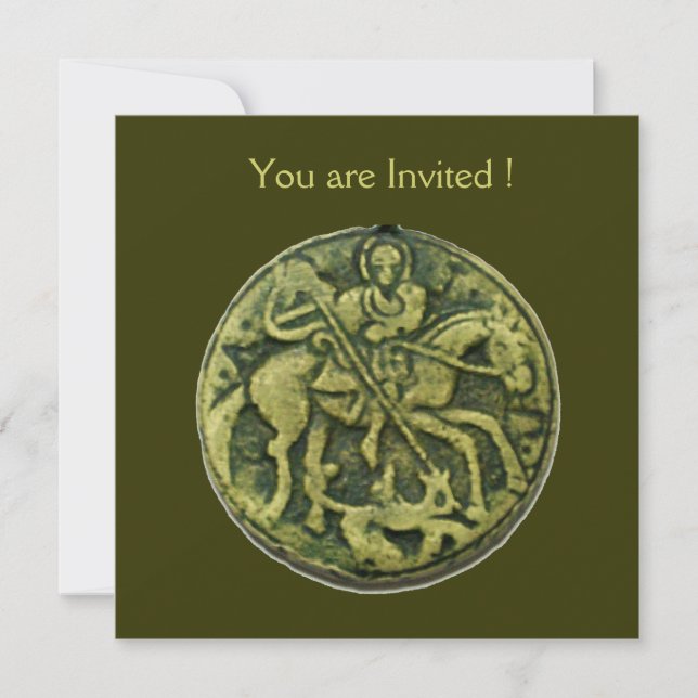 CONVITES SANTO GEORGE E DRAGON MEDALLION (Frente)