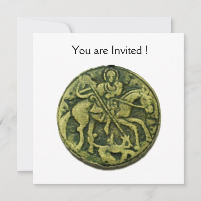 CONVITES SANTO GEORGE E DRAGON MEDALLION (Frente)