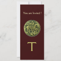SANTO GEORGE E DRAGON MEDALLION MONOGRAM castanho