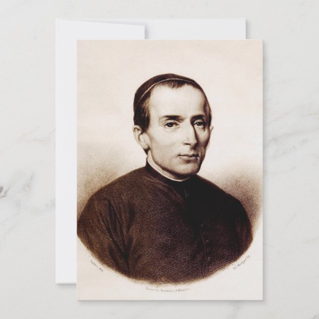 Convites Santo Giuseppe Cafasso Padre Franciscano (Frente)