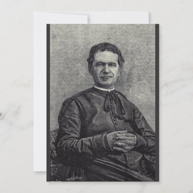 Convites Santo John Bosco Priest e Confessor (Frente)