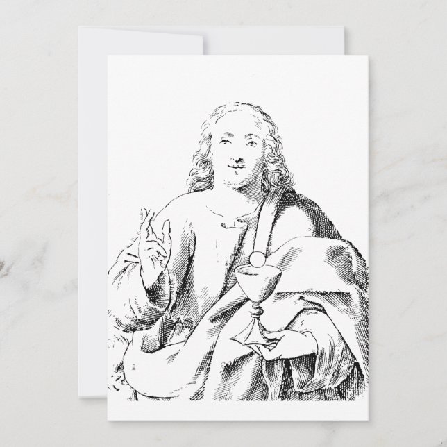 Convites Santo John, o amado apóstolo e evangélico (Frente)