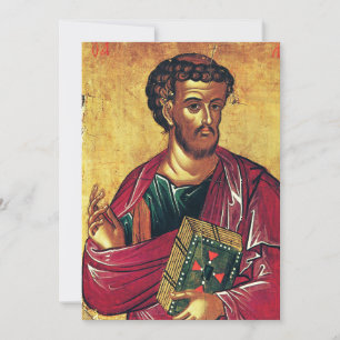 Convites Santo Luke, o ícone ortodoxo evangelista