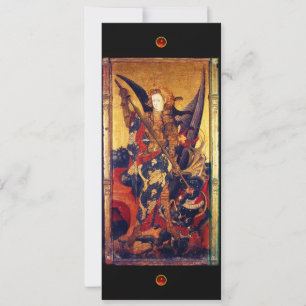 Convites Santo Michael Vanguishing, rubi vermelho