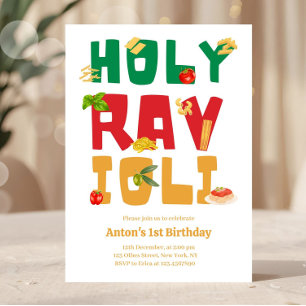 Convites Santo Ravioli Italiano Pasta Theme Birthday