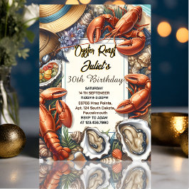 Convites São aniversário de 30 anos de ostras de pérola de 
