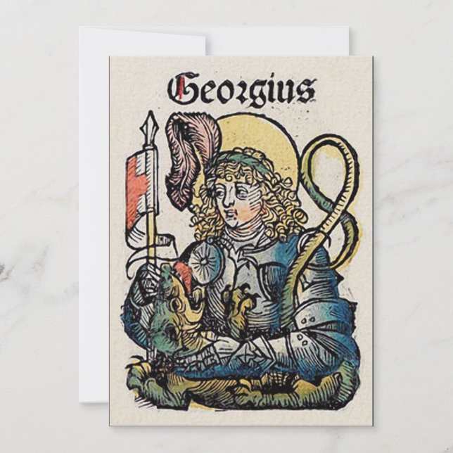 Convites São Jorge da Crônica de Nuremberg (Frente)