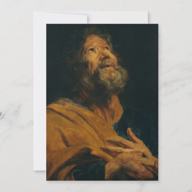 Convites São Pedro por Antoon van Dyck (Frente)