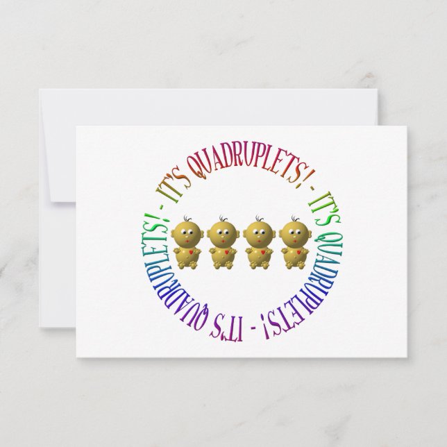 Convites São quadrupletas! (Frente)