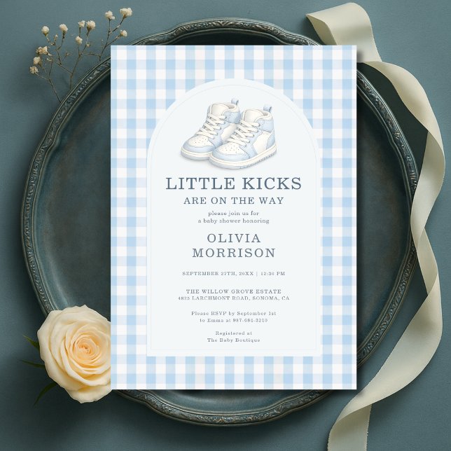 Convites Sapatênis Little Kicks Chama de Bebê (Criador carregado)