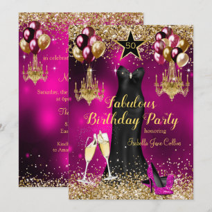 Convites Sapatos de salto alto com estrela de celebração co