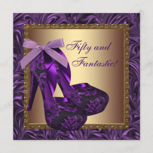 Convites Sapatos de Salto Alto Feminino Roxo Festa de Anive