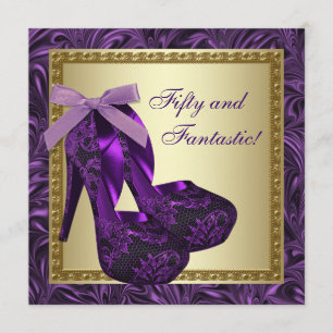 Convites Sapatos de Salto Alto Feminino Roxo Festa de Anive