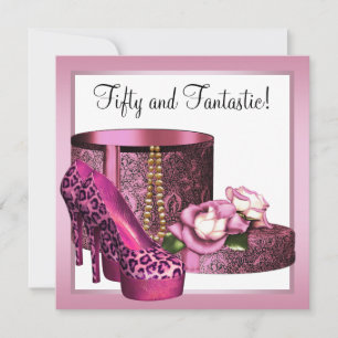 Convites Sapatos de salto alto rosa para mulheres Leopard 5