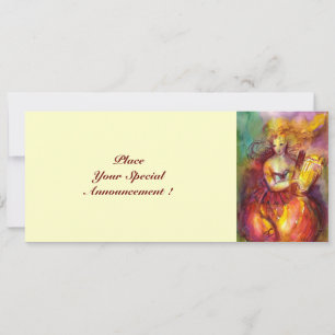 Convites SAPHO, vermelho brilhante amarelo verde