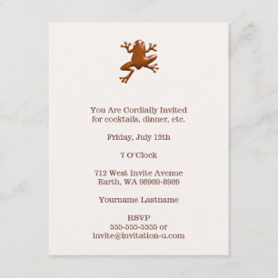 Convites Sapo de chocolate