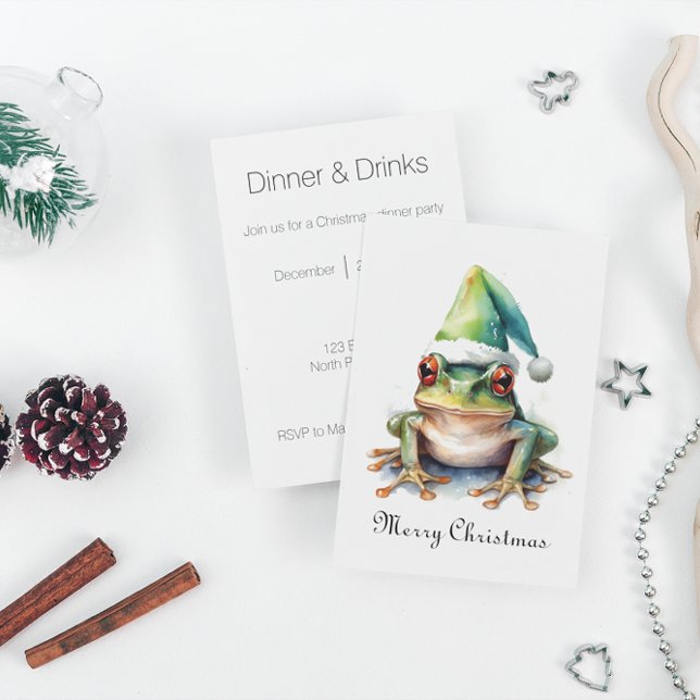 Convites Sapo de Natal Frolic, personalizado (Criador carregado)