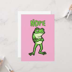 Convites Sapo Sassy Engraçado Não, Sapinhos Mal-humorados I