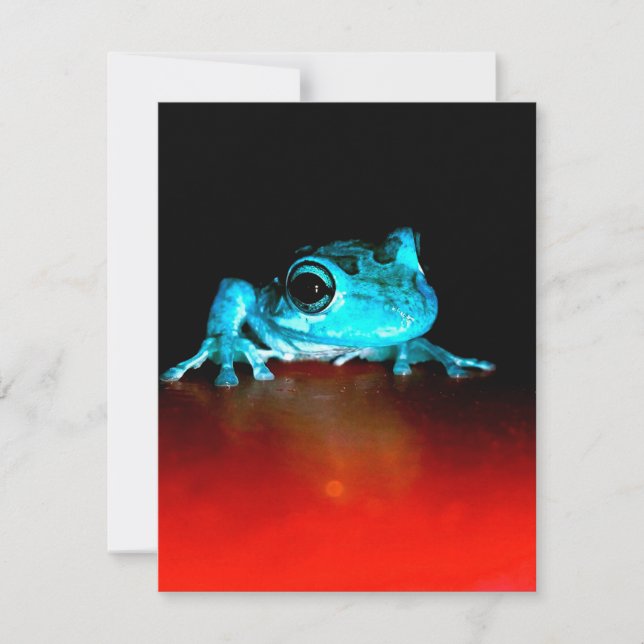 Convites Sapo Spidey Sapo Verde Amante de Animais Selvagens (Frente)