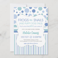 Sapos e Caracóis Chá de fraldas