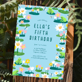Convites Sapos e Lily Pads FESTA DE ANIVERSÁRIO PERSONALIZA