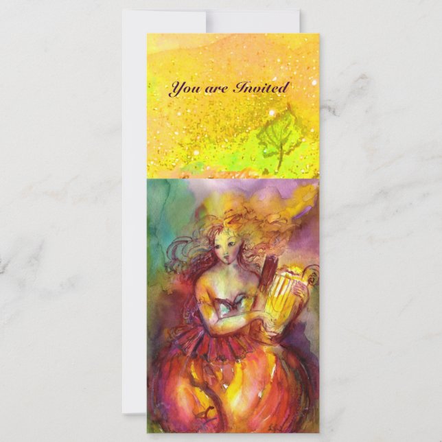 Convites SAPPHO, DANÇA, MÚSICA E POESIA, Faíscas Douradas (Frente)