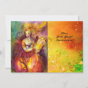 Convites SAPPHO, DANÇA, MÚSICA E POESIA, faíscas Douradas