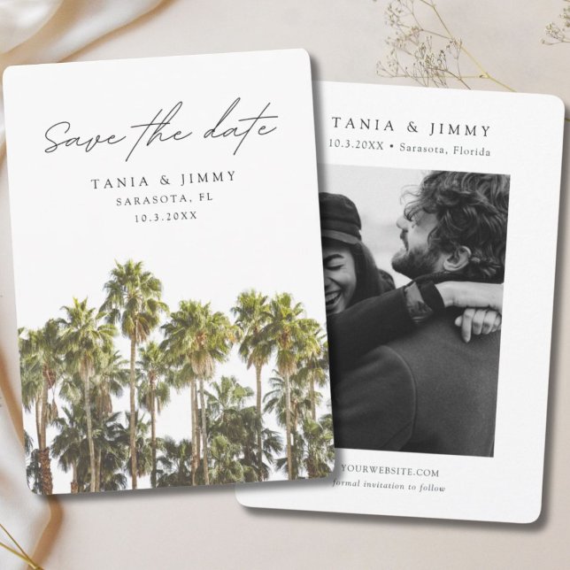 Convites Sarasota Wedding Flórida Salve a Data (Sarasota Wedding Florida Save the Date Invitation
)
