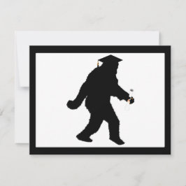Convites Sasquatch de gradação com Boné de Formando
