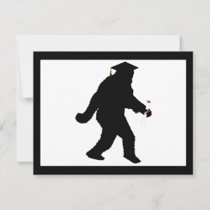 Convites Sasquatch de gradação com Boné de Formando