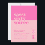 Convites Sassy Sassy Soirée 60th Aniversário<br><div class="desc">Celebrar um aniversário marcante com nosso ousado e infeliz convite para o aniversário de 60 anos! Projetado para fazer uma declaração, este convite é perfeito para qualquer um que queira lançar uma na moda e uma família inesquecível. O tema "Sassy, Six Soirée" dá o tom para um evento cheio de...</div>