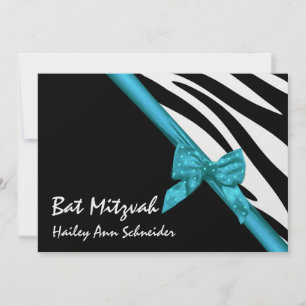 Convites Satin e Stripes Bat Mitzvah