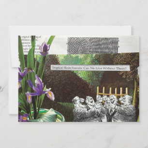 Convites Sátira Engraçado da Piada Política Florestal sobre