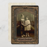 Convites Saudação Personalizada de Foto Fotográfica de Foto<br><div class="desc">Personalize sua própria placa de estilo de vintage 5x7. Clique no botão Personalizar para inserir sua foto para criar um cartão de saudação exclusivo 5x7 que seus entes queridos podem exibir e salvar. Isso funciona perfeitamente com qualquer imagem nova ou antiga, experimente adicionar um filtro de tons preto-e-branco ou um...</div>