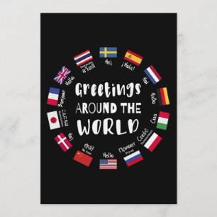 Convites Saudações ao redor do mundo - Olá em todos os idio