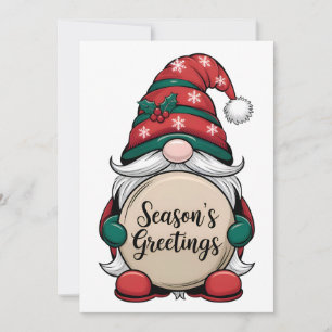 Convites Saudações do Natal Gnomo Season