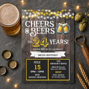 Convites Saudações e Cervejas para 24 Anos de Churrasco de